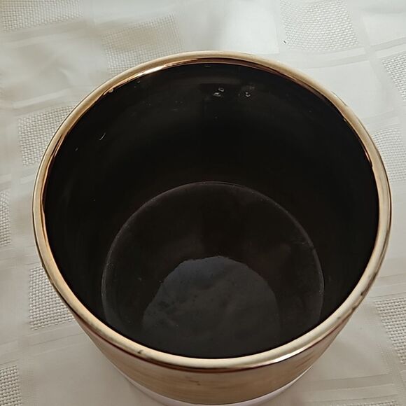 Ceramic Vase Rose Gold/ White 7×7 - Picture 3 of 16